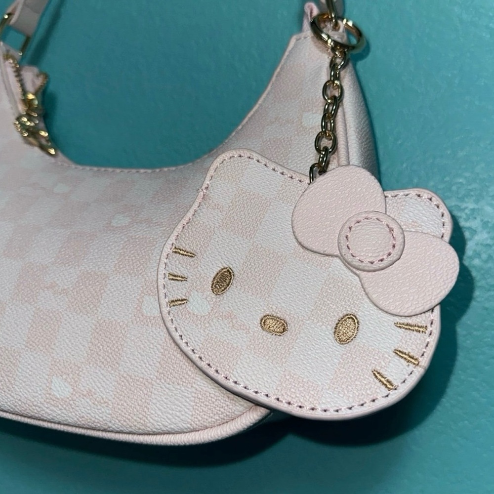 Hello Kitty Crescent Shoulder Bag with Charm - Picture 2 of 5